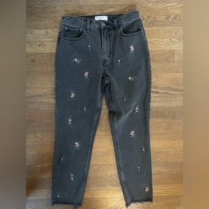 Abercrombie and Fitch floral denim Jeans